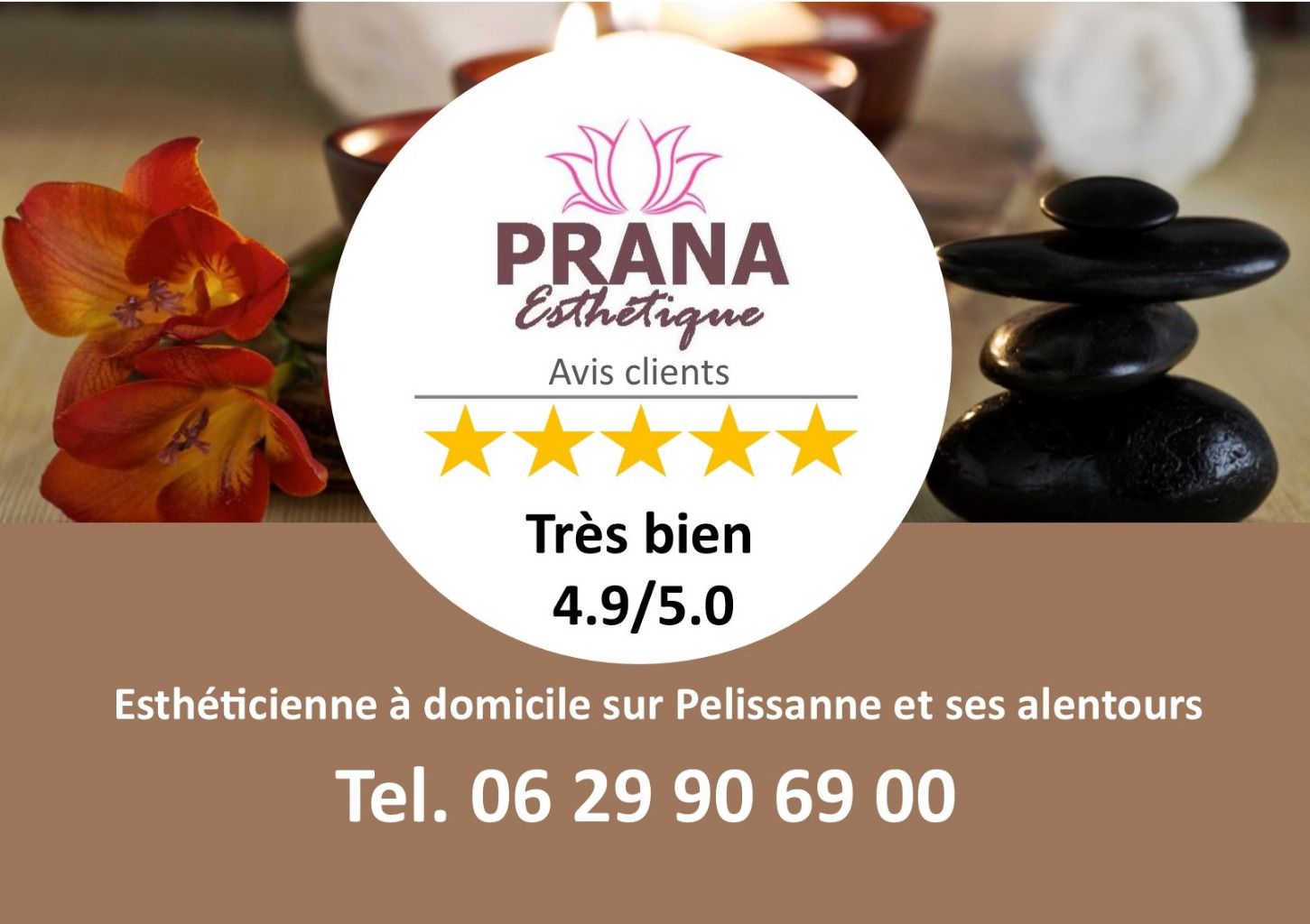 PRANA esthéticienne à domicile sur Pelissanne et ses alentours